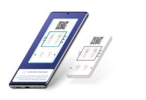 Phone scanning a test cassette using the ClearScreen app